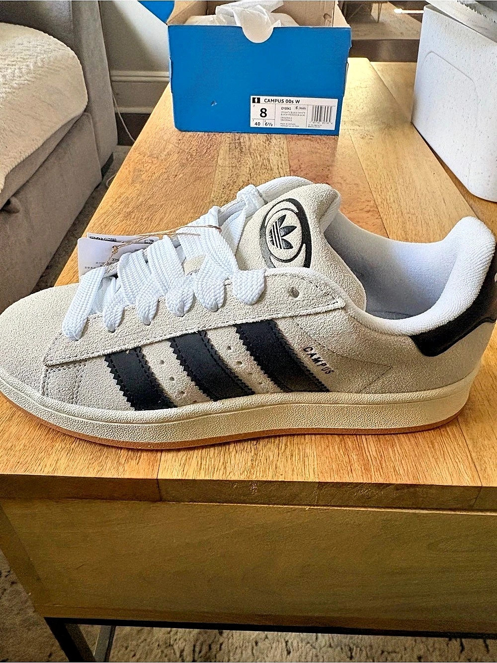 adidas Campus 00s W Women's Sneakers White Black US 8 NWT
